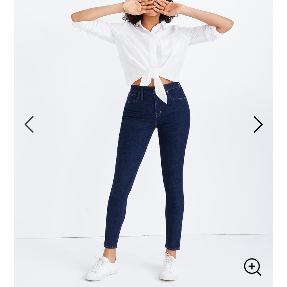 NWOT Madewell curvy high rise skinny in 26T